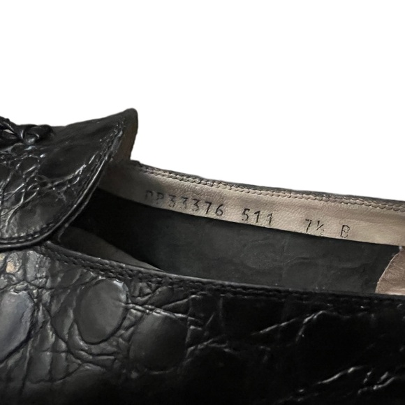 Vintage Salvatore Ferragamo Croc Tassel Loafer - Picture 5 of 5